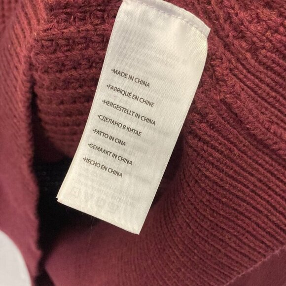 Oak Hill Heavy Chunky Knit Henley Sweater Men's 2XLT 2XL Tall Maroon Red Buttons - Picture 9 of 16